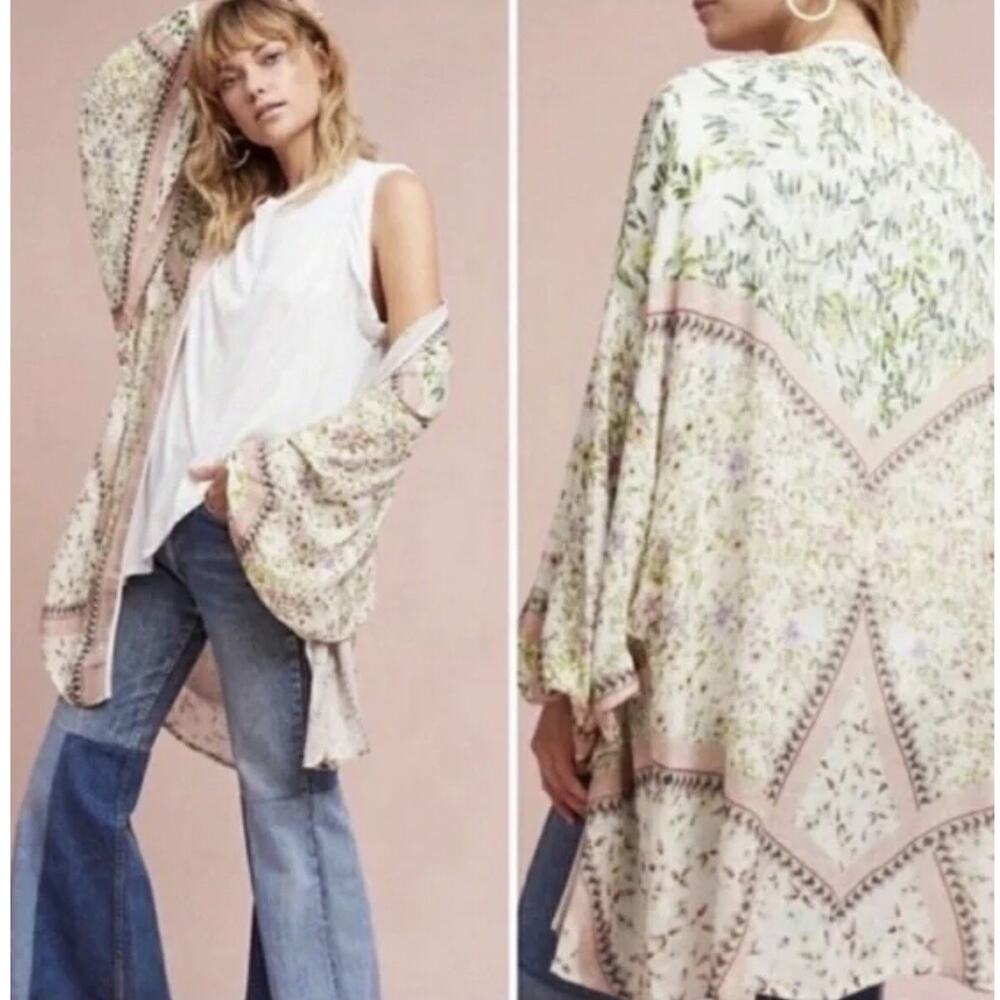 Blank Bl^nk London Kimono Top Pink Green One Size